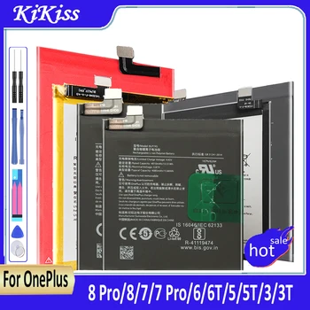 Аккумулятор для OnePlus 8 7 6 6T 5 5T 3 3T Сменный аккумулятор для OnePlus 7 Pro 1 + One Plus BLP699 BLP759 BLP761 BLP685 BLP613  5
