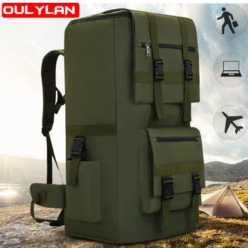 Альпинистский рюкзак повышенной емкости 120 л, мужской армейский военно-тактический рюкзак, Багажная сумка, Спортивные походные сумки  5