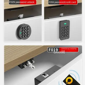Аппаратный Невидимый сенсорный замок, Выдвижной ящик для карт NFC, цифровой шкаф, Интеллектуальные электронные замки с паролем для мебели для гардероба  5