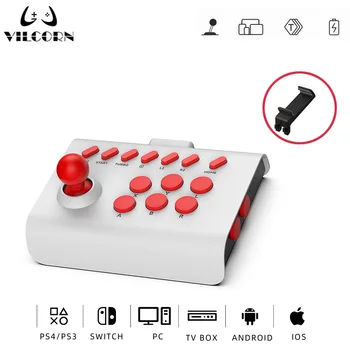 Аркадный джойстик Беспроводной Игровой Контроллер для ПК/Android/ios/Switch/PS3/PS4 Файтинг-Джойстик для Street Fighter /Mame  5
