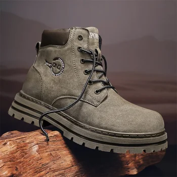 Армейские ботинки, походные ботинки, зимняя обувь, легкие нескользящие мужские ботинки-дезерты, ботильоны, Брендовые мужские ботинки, тактические военные ботинки  5