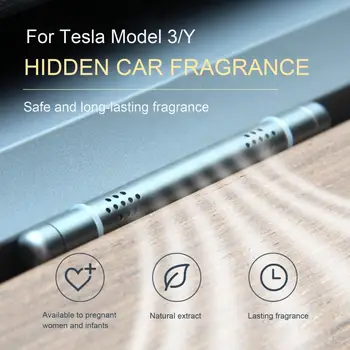 Ароматерапевтическая палочка для автомобиля Ароматерапевтические палочки для автомобиля с длительным ароматом сосны Освежитель воздуха для Tesla модель 3 / y Тонкий дизайн  5