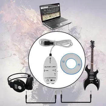 Аудиокабель для подключения гитары к звуковому проигрывателю USB Звуковая карта Эффекторный интерфейс Link  0