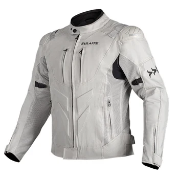 Байкерская куртка унисекс, износостойкая мотоциклетная куртка, дышащее байкерское пальто, аксессуары для мотоциклов от падения, защитное снаряжение CE  5
