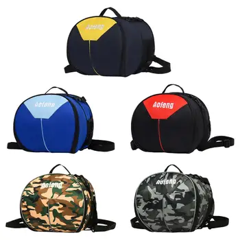 Баскетбольная сумка через плечо с 2 боковыми карманами, застегивающаяся на двойные молнии, прочная футбольная сумка для хранения софтбола, футбола, волейбола  5