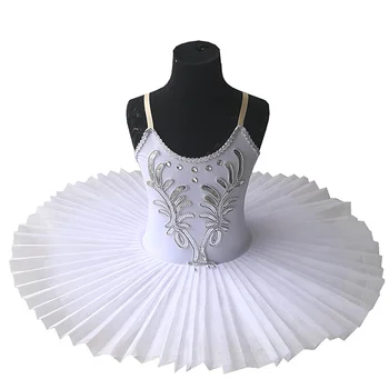 Белая балетная юбка-пачка, балетное платье, детский костюм 
