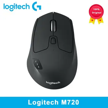 Беспроводная мышь Logitech M720 2,4 ГГц Bluetooth 1000 точек на дюйм Игровые мыши, объединяющие двухрежимные офисные игровые мыши с несколькими устройствами для ПК  3