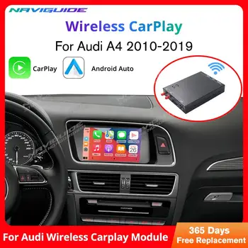 Беспроводной интерфейс навигации Apple CarPlay Android Auto для Audi A4 2010-2019 с функциями воспроизведения в автомобиле AirPlay Mirror Link  5