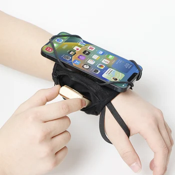 Браслет-держатель для телефона с возможностью поворота на 360 градусов, спортивный браслет для смартфона, ремешок для мобильного телефона для верховой езды, езды на велосипеде, бега  5