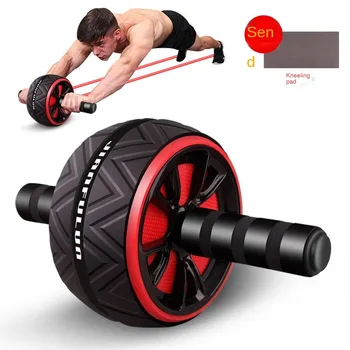 Брюшное колесо для фитнеса мышц живота Домашний бесшумный тренажер для уменьшения сокращения живота Тренажер для спорта и фитнеса  5