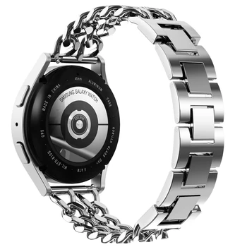 Быстросъемный металлический ковбойский ремешок-цепочка для Galaxy Watch 3 45 мм/Samsung Galaxy Watch 46 мм /Gear S3 Frontier/Classic Band Ticwatch  5