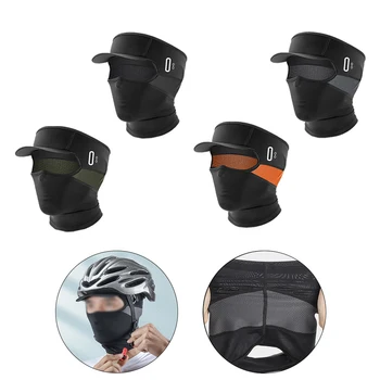 Велосипедная балаклава, Солнцезащитный крем, чехол для верховой езды, Солнцезащитный капюшон, шляпа с защитой от ультрафиолета, головной убор из ледяного шелка, подкладка для шлема для мужчин и женщин  5