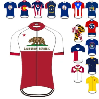 Велосипедная майка Weimostar California, Мужская Летняя велосипедная рубашка штата США, Майка для шоссейных велосипедов MTB, Быстросохнущая Велосипедная одежда, Топы Ropa  5