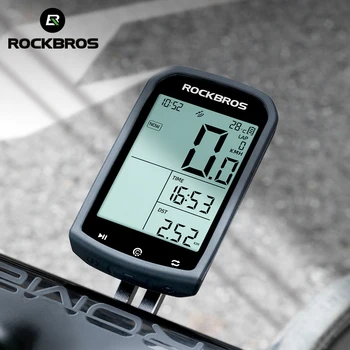 Велосипедный компьютер ROCKBROS GPS 5.0 ANT Bluetooth Водонепроницаемый Беспроводной Велокомпьютер Спидометр Велосипедный Секундомер Аксессуары для велосипедов  5