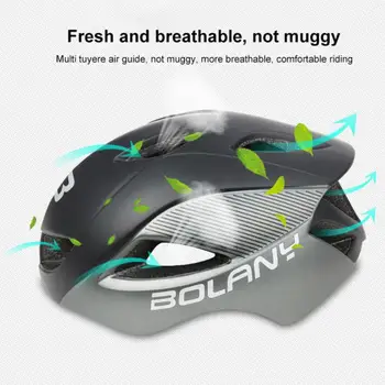 Велосипедный шлем BOLANY Дышащий MTB Горный Шоссейный Велосипед Велосипедная Шляпа Защита головы для занятий спортом на открытом воздухе Удобное Снаряжение для верховой езды  4