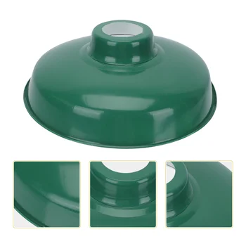 Винтажный подвесной светильник с зеленым абажуром, Эмалированный корпус для домашнего декора, Настенный купол, защита для дома, Черный потолок для скрытого монтажа  5