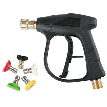 Водяной пистолет для очистки под высоким давлением 1/4 Водяной пистолет для мойки автомобилей M22 Quick Plug Live Connection  5