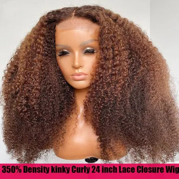 Выделите парик из человеческих волос 250% Джерри Кудрявый парик из натуральных волос спереди 13x4 Парики из человеческих волос спереди на кружеве для женщин 360Curly HD Парики из натуральных волос спереди  5