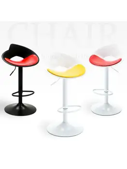 Высокий барный стул, подъемник для домашнего барного кресла, высокий стул, современный минималистичный барный стул, барный стул кассира  4