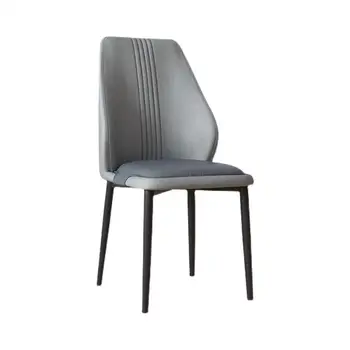 Высокий стул 85 см со спинкой, Каркас из углеродистой стали, Наполнитель из губки, Противоскользящие коврики для ног, Мебель  5