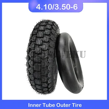 Высококачественная шина для скутера 4.10/3.50-6 Внутренняя и внешняя шина для шин для скутеров, 6-дюймовой газонокосилки и шин для снежной грязи  4