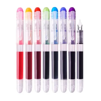 Высококачественные Прозрачные цветные чернила Для делового офиса, школьные принадлежности для студентов, тонкая перьевая ручка  5