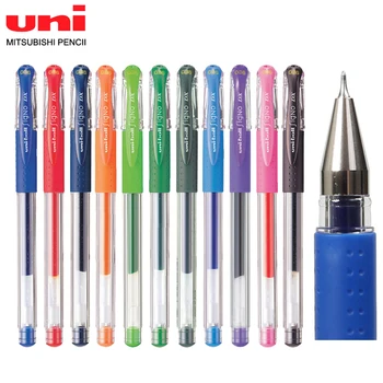 Гелевая ручка JAPAN UNI 1ШТ UM-151ND с игольчатой головкой, Цветная ручка для рисования подписи 0,38 мм, Милая Водяная ручка, Офисные школьные канцелярские принадлежности  4