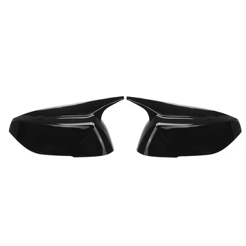 Глянцевая черная накладка на боковую дверь в стиле рога, зеркало заднего вида, Накладные детали для Infiniti Q50 Q60 2015-2023 M3 Style  5