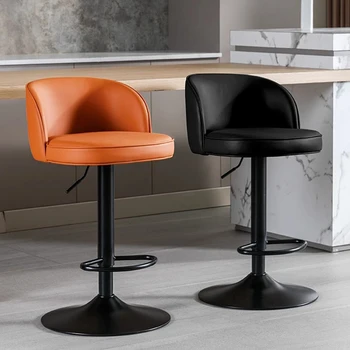 Дизайнерские барные стулья в скандинавском стиле, обеденный Современный Уличный Трон, Барные стулья, Дизайн высокого стола для ресторана, Мебель для банкетного салона LJX35XP  10