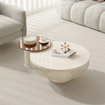 Дизайнерское Украшение журнального столика в скандинавском стиле в гостиной Журнальный столик в форме Камня Роскошные Современные Muebles Hogar Мебель для дома  5