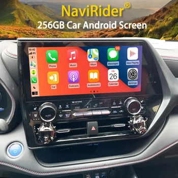 Для CROWN KLUGER TOYOTA Highlander 2021 2022 Android 13 Автомобильный Радио Мультимедийный Плеер 2 Din GPS Carplay Авторадио Стерео Головное Устройство  5
