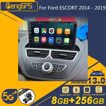 Для Ford ESCORT 2014 - 2019 Автомобильный радиоприемник Android Tesla Screen 2Din Стереоприемник Авторадио Мультимедийный плеер GPS Навигационный блок  5