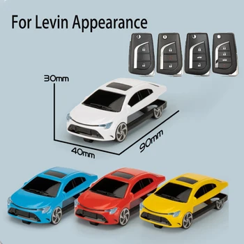 Для Levin Внешний Вид Формы Чехол Для ключей Подходит для Toyota Aygo Corolla Auris Verso Avensis Corolla Откидная Крышка Для Ключей Брелок Брелок  5