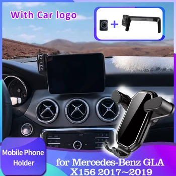 для Mercedes-Benz GLA X156 220 180 250 200 2017 ~ 2019 Автомобильный держатель для мобильного телефона, подставка для воздухоотвода, Зажим для лотка, Аксессуары для iPhone  5