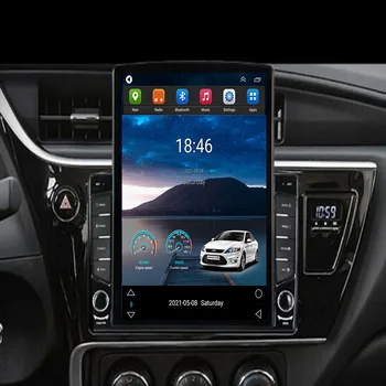 Для Tesla Style 2Din Android 12 Автомагнитола Для Toyota Corolla 11 Auris E180 2017 2018 + Мультимедийный Видеоплеер GPS Стерео Carplay  5