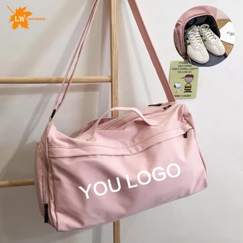 Дорожная сумка с напечатанным на ней названием, водонепроницаемая сумка для занятий фитнесом, сумка для йоги, сумка для багажа, пользовательский логотип  10