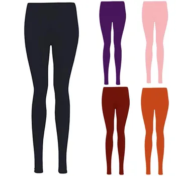 Женские модные быстросохнущие чистые брюки для йоги, эластичные однотонные брюки  5