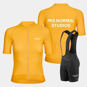 Женский Комплект из джерси для велоспорта Pas Normal Studio, Летняя велосипедная одежда с защитой от ультрафиолета, быстросохнущий горный женский велосипед  5