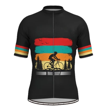 Забавная Велосипедная Майка 2023 Летняя Велосипедная Одежда С Коротким Рукавом MTB Bike Uniform Maillot Ropa Ciclismo Мужские Велосипедные Рубашки  5