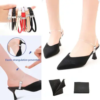 Завязывающиеся ремешки, женские шнурки для обуви, удерживающие лодыжки на каблуке, Регулируемые украшения для обуви  4