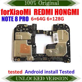 Заменена разблокированная материнская плата для Xiaomi Redmi Note 8 Pro Материнская плата с полноценными чипами Установлена исправная операционная система Android  2