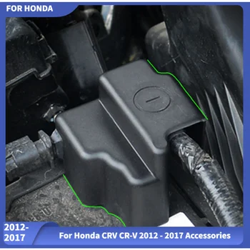 Защитная крышка автомобильного аккумулятора от отрицательного разряда, рамка-клипса, чехлы из АБС-пластика для аксессуаров Honda CRV CR-V 2012 - 2017 гг.  5