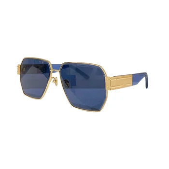 Золотисто-металлическая квадратная Большая оправа Высококачественные Женские оптические очки для близорукости по рецепту S2U Модные мужские солнцезащитные очки  5