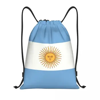 Изготовленный На Заказ Флаг Аргентины Рюкзак На Шнурке Сумки Женщины Мужчины Легкий Спортивный Рюкзак для Спортзала Сумки для Путешествий  5