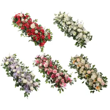 Искусственные цветы для свадебной арки, подвесной фон, декоративный дисплей для свадебной церемонии с аркой, наружные настенные украшения  5