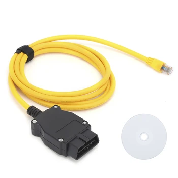 Кабель Enet Разъем Ethernet Функциональный OBD интерфейс Кодирующий кабель для передачи данных ABS с высокой передачей сигнала для инженера автомобиля  5