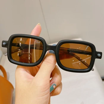 Квадратные солнцезащитные очки для мужчин, роскошные солнцезащитные очки Для женщин, модные очки в стиле панк, ретро Sonnenbrille, прямая поставка, Vasos Decorativos Lentes  3