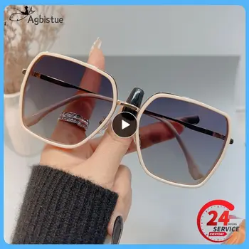 Квадратные солнцезащитные очки для рисовых ногтей с защитой от ультрафиолета, ретро-градиентные солнцезащитные очки для велоспорта, удобные солнцезащитные очки с солнцезащитным козырьком для женщин  5