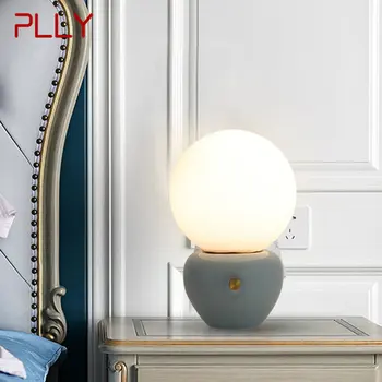 Керамические настольные лампы PLLY с сенсорным затемнением, современное светодиодное декоративное настольное освещение в скандинавском стиле.  4