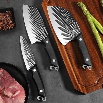 Кованый кухонный нож, набор бытовых ножей, кухонный нож из нержавеющей стали, нож для фруктов, специальный нож для измельчения костей шеф-повара  4